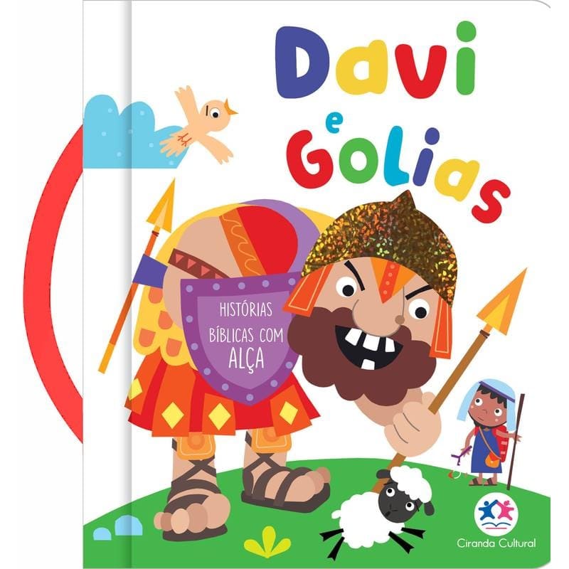 Almofadado Pequeno - Histórias Bíblicas Com Alça - Davi E Golias