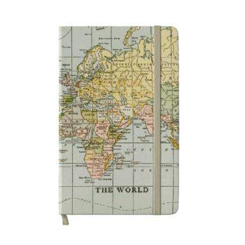 Caderneta - Mapa Mundi - Ide Por Todo O Mundo