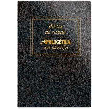 Bíblia Apologética Com Apócrifos - Luxo Preta
