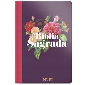 Bíblia - Nvi - Letra Gigante - Especial - Floral Vinho
