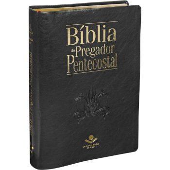 Arc085tibpp - Bíblia Do Pregador Pentecostal - Preta Nobre