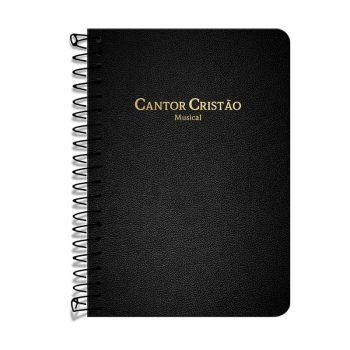 Cantor Cristão Grande - Capa Dura - Espiral - Preto